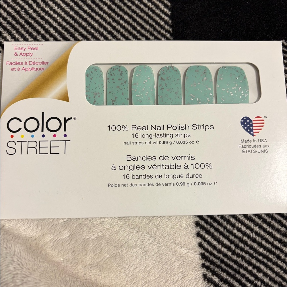 Color Street Mint Sparkle Nail Strips DON’T MAKE A PEEP